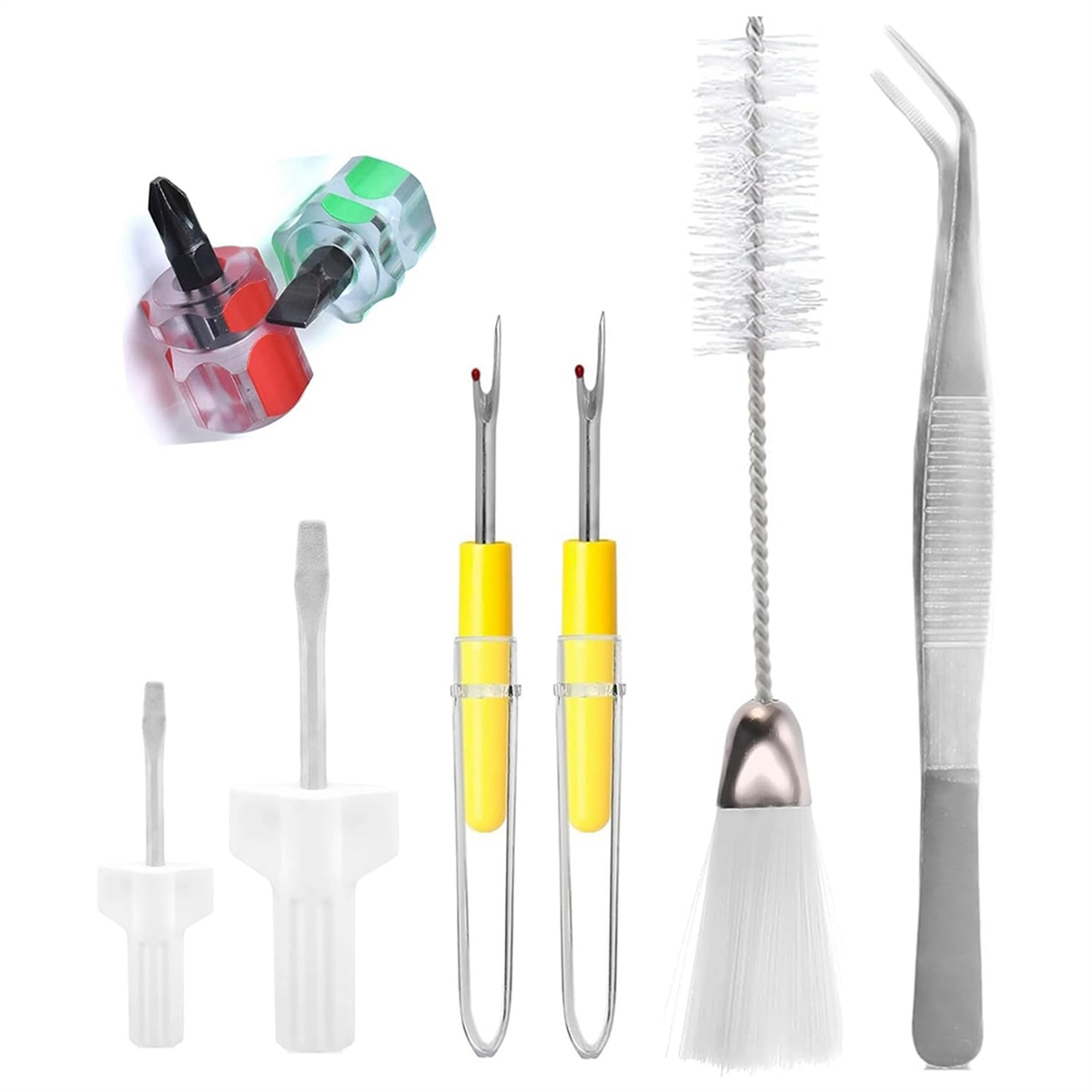 Sewing Machine Cleaning Kit,8 PCS Sewing Machine Repair Tools with Tweezers7646-image