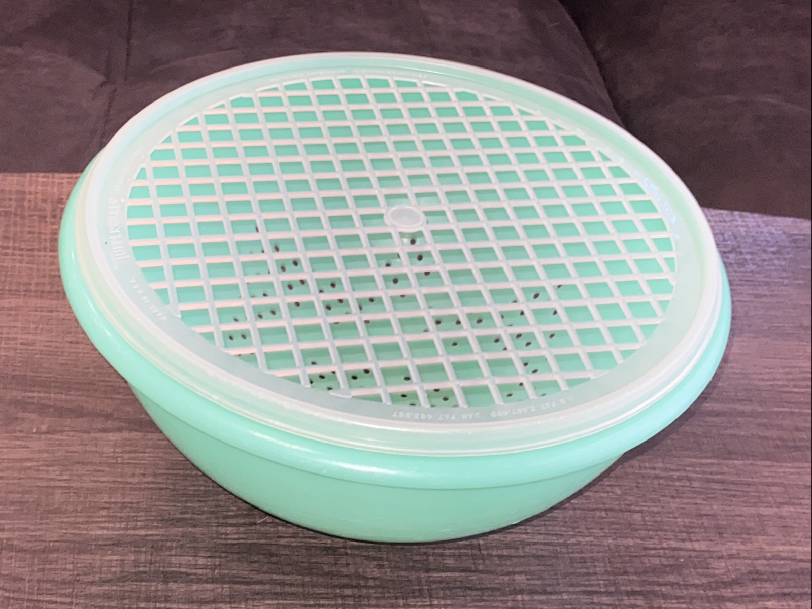 Vintage TUPPERWARE Green COLANDER Strainer Bowl 339 with Lid 516 eBay