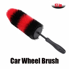 17" Car Wheel Brush Rims Tire Seat Engine Wash Cleaning Kit Auto Detailing Tool