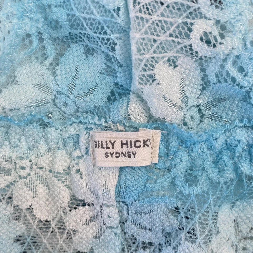 Nuevo con etiquetas Bralette inalámbrico Gilly Hicks Hollister sin forro talla L azul claro tie dye Foto 3 de 4