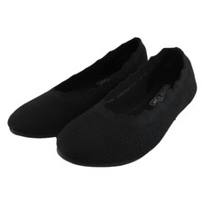 Skechers Cleo 2.0 Love Spell Ballet Flats Womens Sz 8 Black Slip On Comfort Shoe