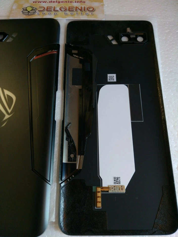 Originale Vetro Battery Back Cover Custodia Per ASUS ROG Phone 2 ZS660kl black - Immagine 3 di 3