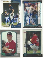  2000 Bowman Draft #94 Blaine Boyer RC Signed Baseball Card Atlanta Braves