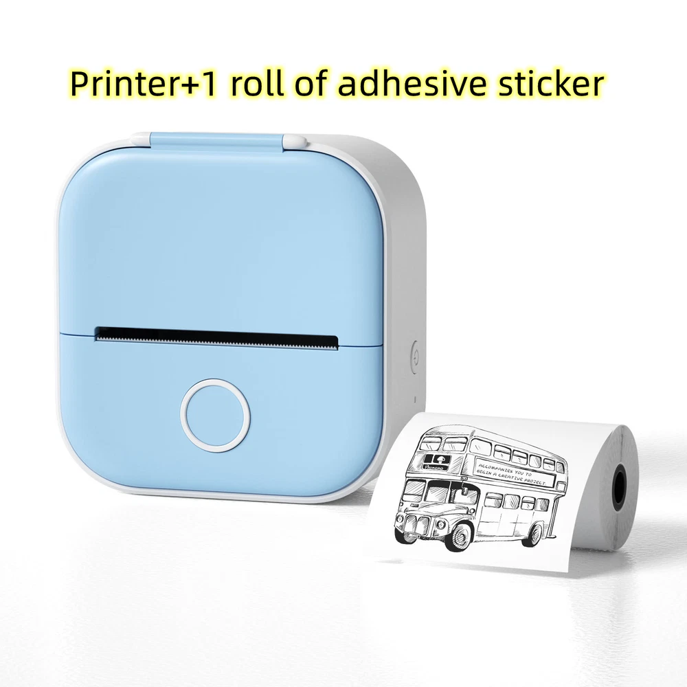 Bluetooth Mini Thermal Label Printer for Home Stickers & Photos