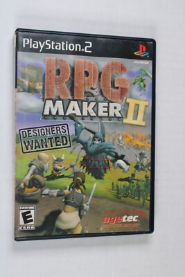 RPG Maker II (Sony PlayStation 2, 2003) authentic, disk only, tested