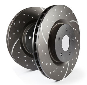EBC Turbo Grooved Front Vented Brake Discs for BMW 1 Series E81 130 3.0 05 > 10 - Picture 1 of 1