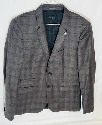 New W/Tags The Kooples Men Suit Jacket Blazer Coat Sz 50 US 40 Gray MSRP $560