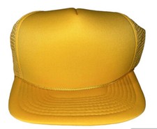Lot of 22 New Vintage Gold Hats/ Caps With Rope SnapBack old Stock Mesh Back