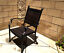 thumbnail 4  - Outdoor Chairs Set Of 2 Cast Aluminum Patio Furniture Dining Wicker Balcony