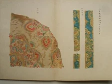 EARLY 20TH CENTURY BOOK OF 12 COLOUR FULL PAGE PLATES OF FABRICS, JEWELLERY etc