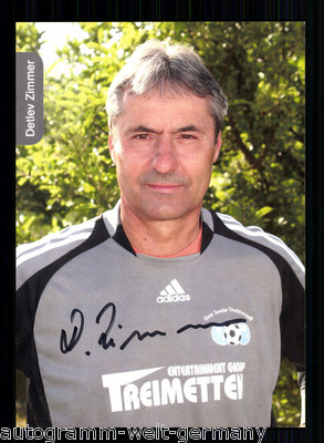 David Zimmer Uwe Seeler Traditionself TOP AK Original Signiert + A 55332