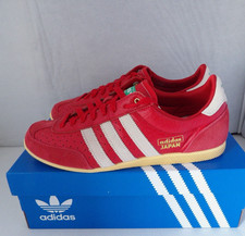 NWOB Authentic ADIDAS JAPAN Red, White Leather Women's Shoes Size 9 1/2 M