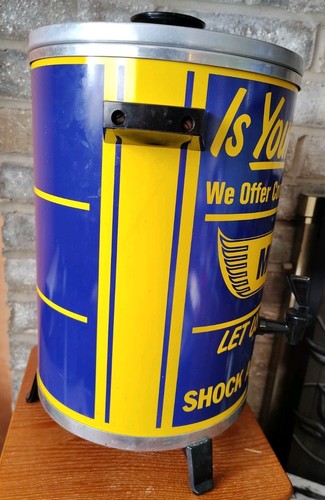 Vintage Monroe Shock Absorbers Coffee Urn Maker Advertising Sign Gas Station - Picture 4 of 7