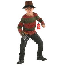 Kids Freddy Krueger Costume Boys Nightmare on Elm Street Killer Halloween Horror