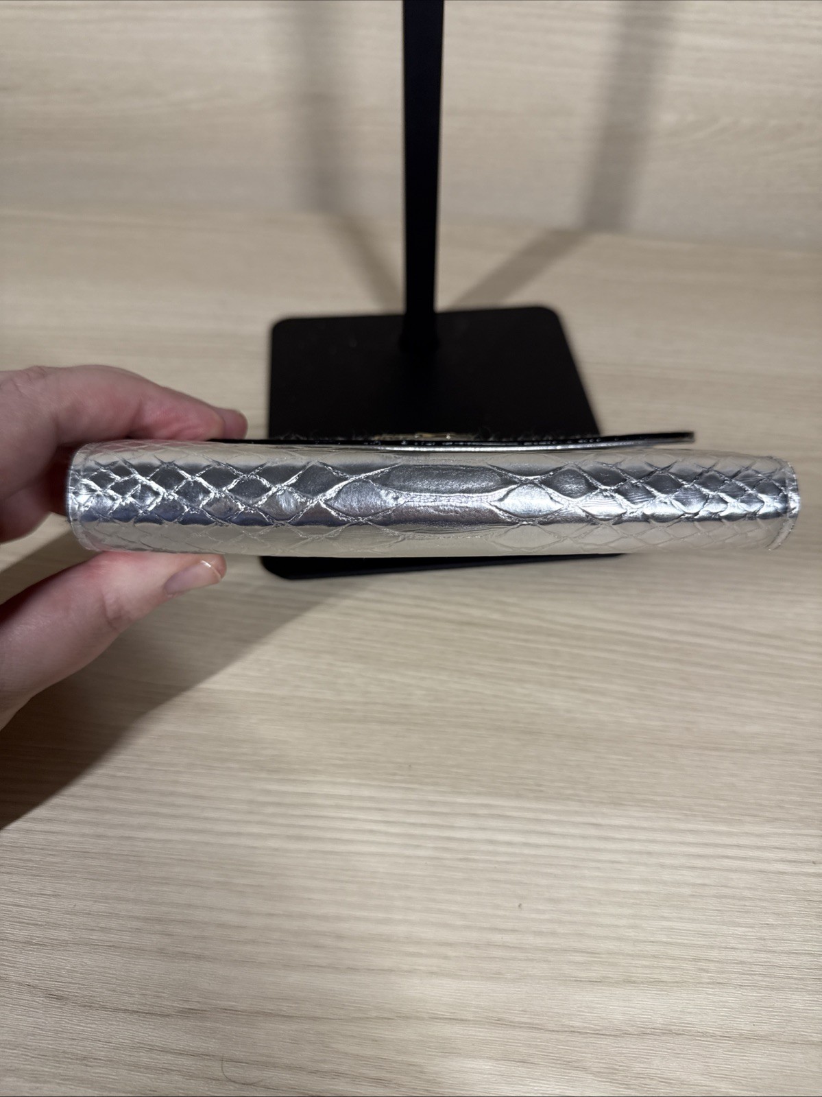 Victoria's Secret Wallet Luxe Python Wristlet Tec… - image 9