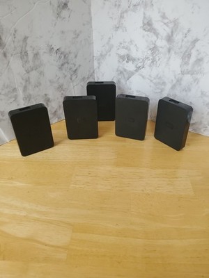 (5) WD 1TB Western Digital Elements External Hard Drive WDBABV0010BBK-00