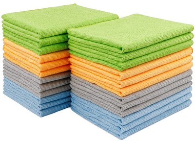 AIDEA Mikrofasertuch 24er Pack - Premium Allzweck Reinigungstücher für Autos - weich
