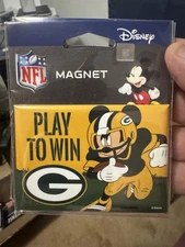 Green Bay Packers Mickey Mouse 2x3 Metal 🧲 NFL
