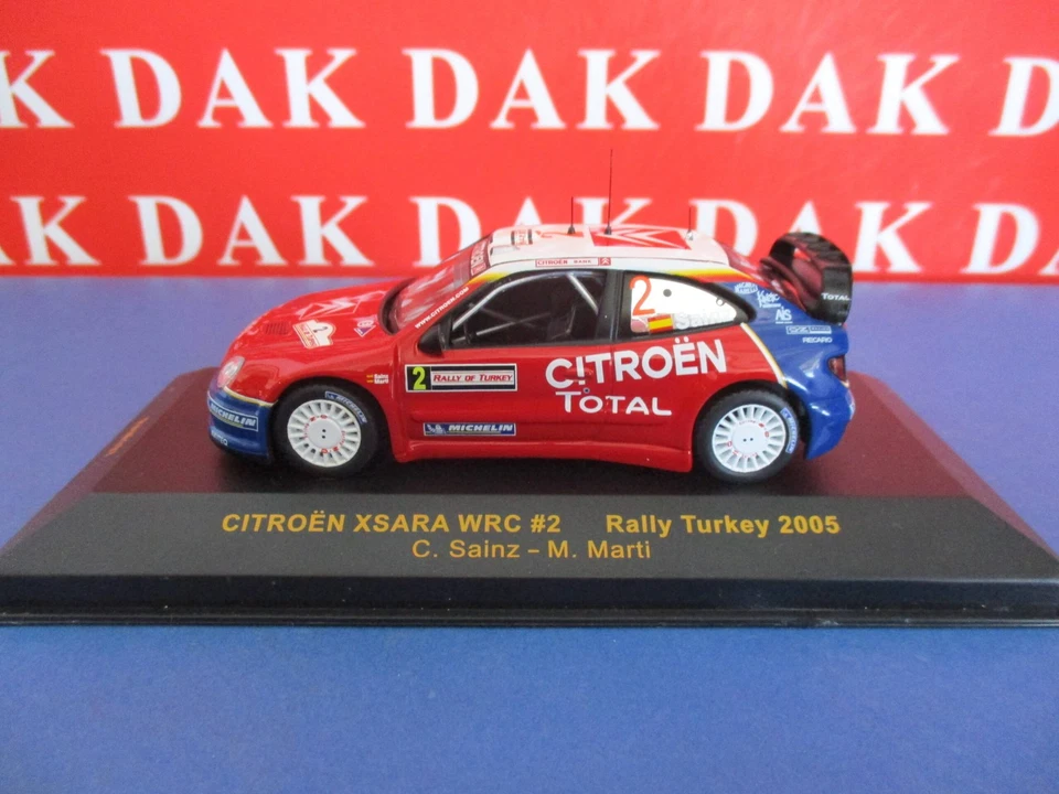 Die cast 1/43 Modellino Auto Citroen Xsara WRC Rally Turkey 2005 C. Sainz - Immagine 2 di 4