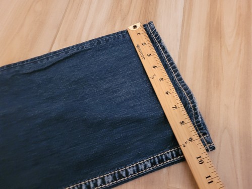 Silver Jeans Mens 36x34 Blue Straight Leg Relaxed Fit Dark Wash Zac Thick Stitch - Picture 9 of 9