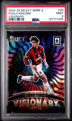 Paolo Maldini #20 2024 Panini Select Serie A Visionary card