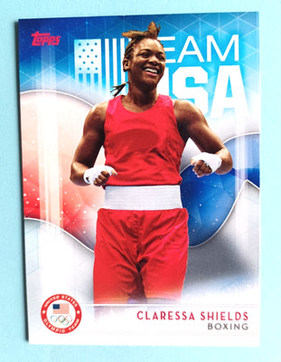 2016 TOPPS OLYMPICS CLARESSA SHIELDS #2 RC ROOKIE TEAM USA BOXING MMA