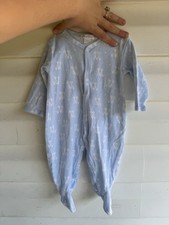 Kissy Kissy Pink Blue Giraffe Snap Front Footie Sleeper Pajamas 3-6m Baby Peru