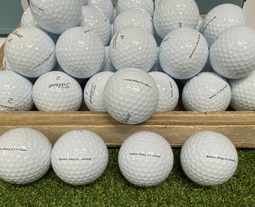 50 Titleist Pro V1 AAAAA Mint Used Golf Balls 5A - Free Shipping