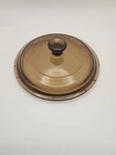 Vintage 6” Pyrex Corning Ware Visions P-81-C Amber Glass Lid Only