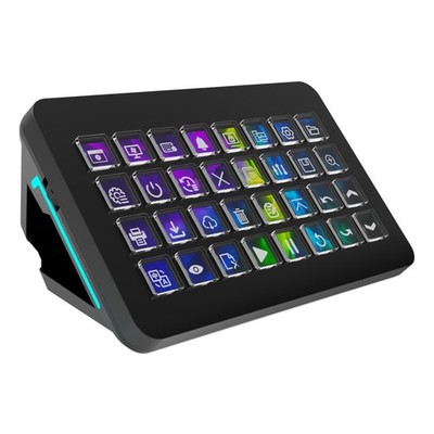 32-Tasten LCD Stream Dock RGB Programmierbares Makro-Pad für Windows Mac OBS