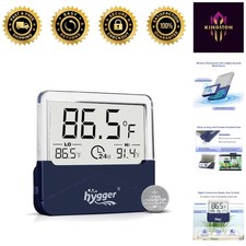 High-Accuracy LCD Aquarium Thermometer - Max/Min Records for Ultimate Monitoring
