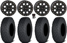 System 3 SB-7 15" Wheels Bk (6+1) 30" Coyote Tires Polaris Ranger XP 9/1K