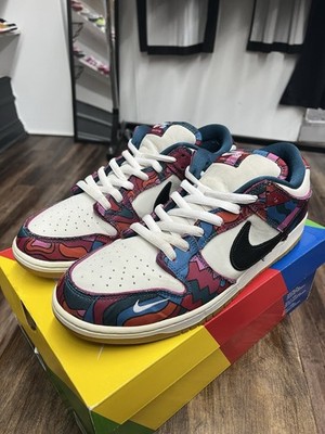 Size 13 - Nike Dunk Low Pro SB x Parra Abstract Art 2021 (DH7695-600) Pre-Owned