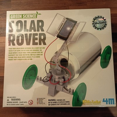 Green Science Solar Rover KidzLabs Fun Science Project by Toysmith New Sealed