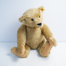 Steiff 1909 Replica Teddy Bear 0155/51 Mohair 20" Button Ear Growler READ