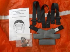 Milit. Gentex Flight Helmet Chin/Nape Modification Kit, Gray, Sz Lg