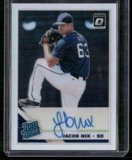 2019 Donruss Optic #RRS-JN Jacob Nix Rated Rookie Signatures Holo