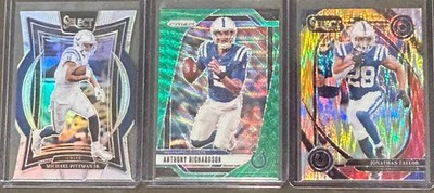 2024 Panini Football Indianapolis Colts 3 Card Parallel Trading Lot