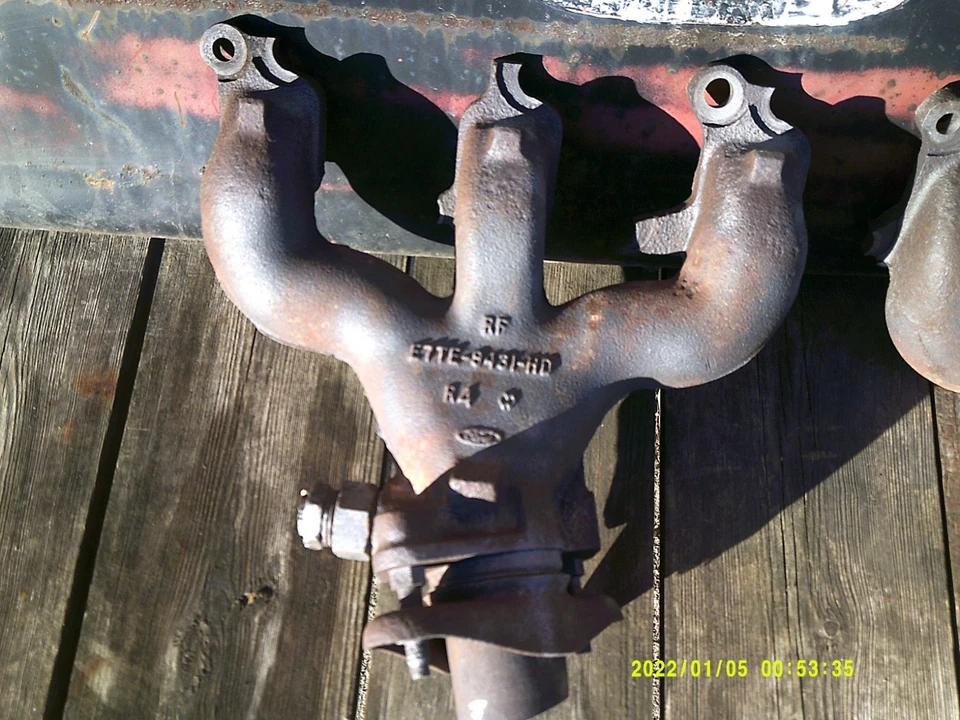 Ford F-150 1987 4,9 L en línea 6 300 juego de colectores de escape par diestro y derecho OEM Ford F150 Foto 2 de 4