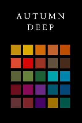 Autumn Deep | Palette Armocromia: Quaderno a righe con i sottogruppi delle stagi