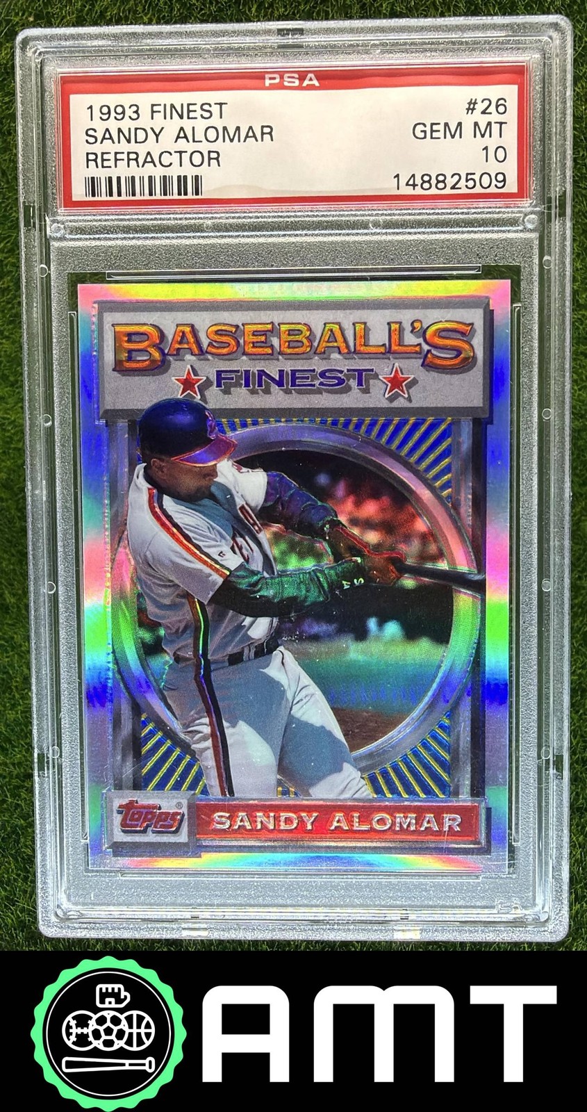 Sandy Alomar Jr. PSA 10 1993 Topps Finest Refractor Cleveland Indians #26 2509