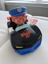 New BLIPPI Mini Vehicle Police Car Policeman Jazwares With TAGS