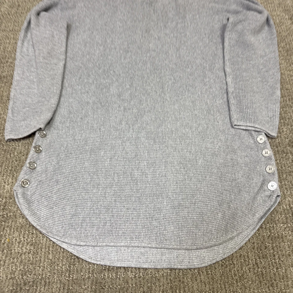 Suéter Michael Kors Gris Manga Larga Pullover Mujer’s Talla Pequeña Foto 3 de 4