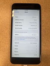 iPhone 6S Plus Verizon Only Battery 74 Silver Used