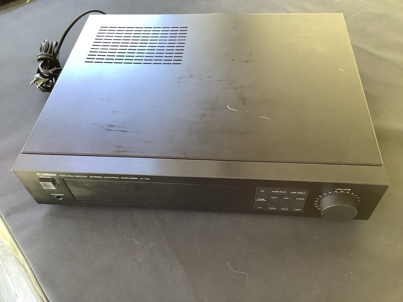 Yamaha C-70 Stereo Preamp Preamplifier For Parts Or Repair