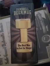 Dumbbell Beer Mug Weight 18 oz Screw Top Gym Water Bottle -Smart Planet 