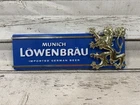 VTG Lowenbrau Imported German Beer Munich Raised Plastic Hanging/Standing Sign