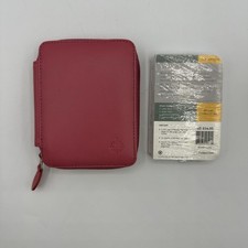 Franklin Covey MICRO Raw Nappa Leather Binder Pink 2006 Planning Pages RARE