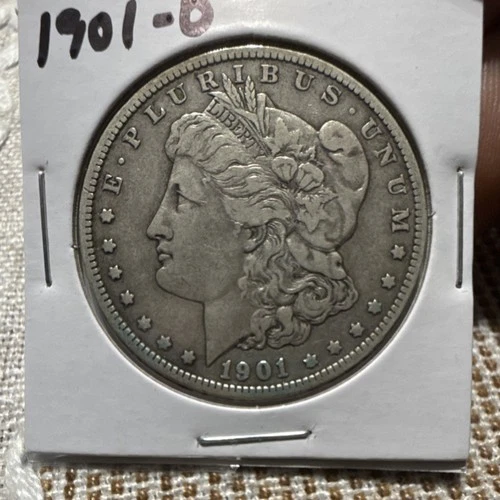 1901-O Morgan Dollar $1 Silver Coin Circulated Business Strike