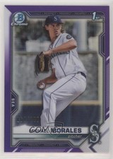 2021 Bowman Draft Chrome Purple Refractor 164/250 Michael Morales #BDC-160 0c6
